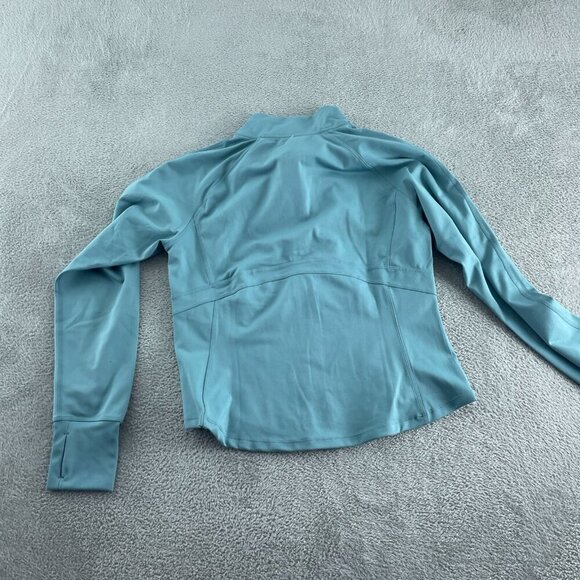Jockey Womens Aqua Blue Zip-Up Activewear Jacket M Polyester & Spandex NWT 1585 - Picture 2 of 10